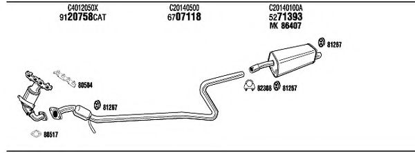 Система выпуска ОГ FONOS MAH17317