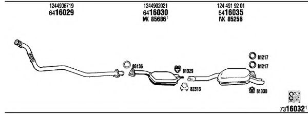 Система выпуска ОГ FONOS MB30358