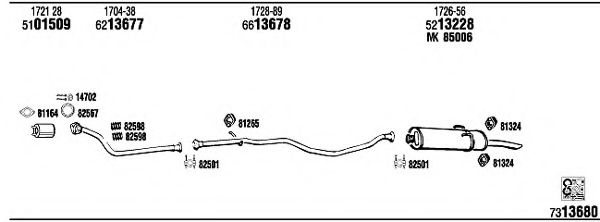 Система выпуска ОГ FONOS PE40518