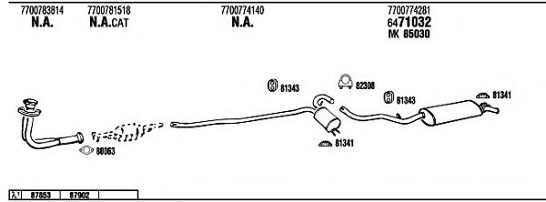 Система выпуска ОГ FONOS RE71129A