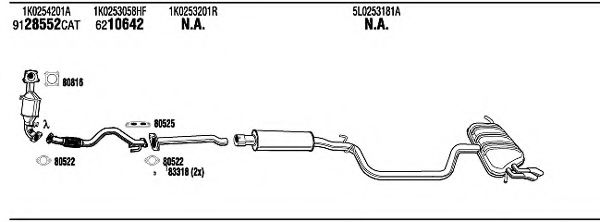 Система выпуска ОГ FONOS SKK32750AB