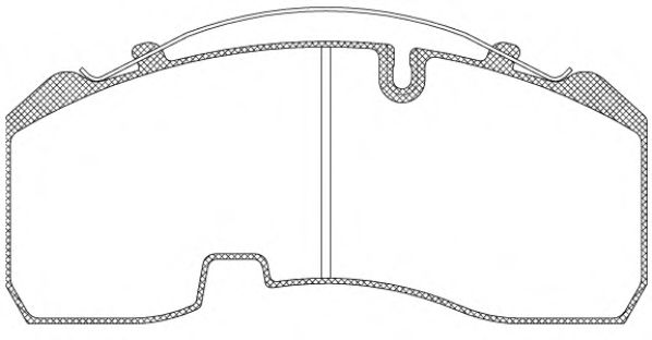 Комплект тормозных колодок, дисковый тормоз ROADHOUSE JSX 21084.00