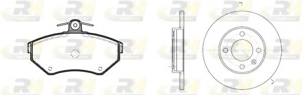 Комплект тормозов, дисковый тормозной механизм ROADHOUSE 8631.03