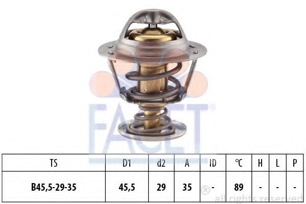 Термостат, охлаждающая жидкость FACET 7.8389S