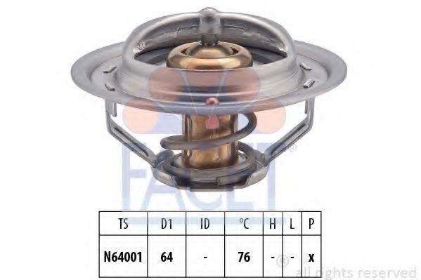 Термостат, охлаждающая жидкость FACET 7.8475S