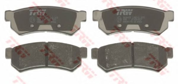 Комплект тормозных колодок, дисковый тормоз TRW 24071