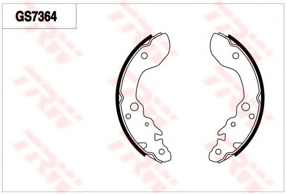 Комплект тормозных колодок TRW GS7364