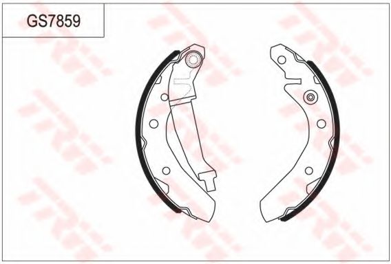 Комплект тормозных колодок TRW GS7859