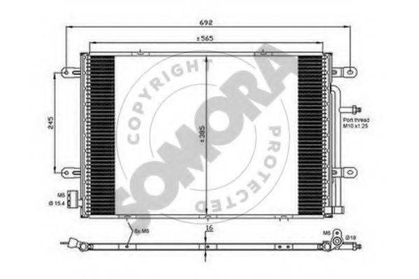 Конденсатор, кондиционер SOMORA 021660A