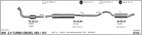 Система выпуска ОГ IMASAF 563000281