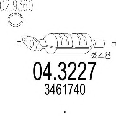 Катализатор MTS 04.3227