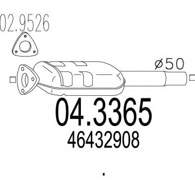 Катализатор MTS 04.3365