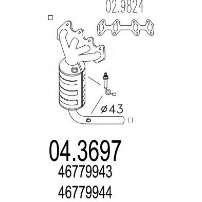 Катализатор MTS 04.3697