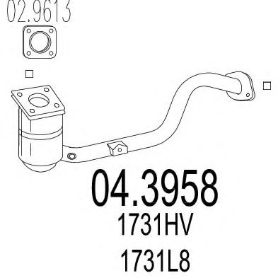Катализатор MTS 04.3958