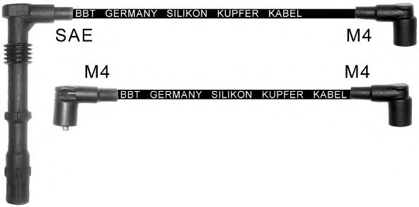 Комплект проводов зажигания BBT ZK350