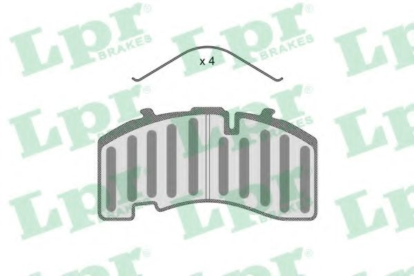 Комплект тормозных колодок, дисковый тормоз LPR 05P1186