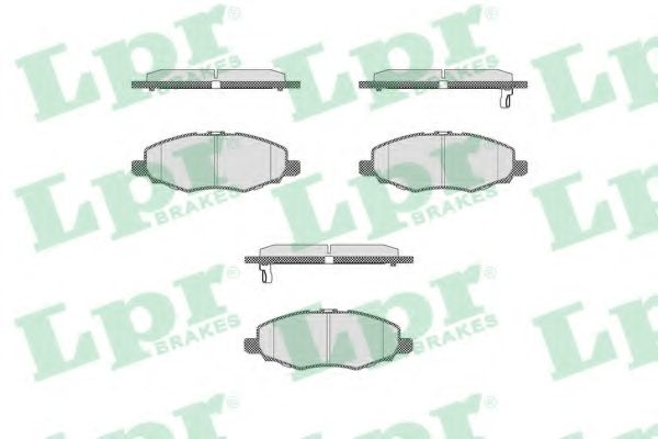 Комплект тормозных колодок, дисковый тормоз LPR 05P1449