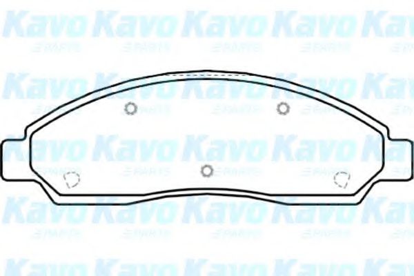 Комплект тормозных колодок, дисковый тормоз KAVO PARTS BP-3514