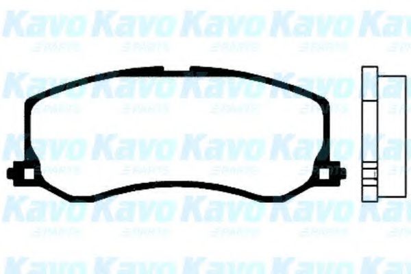 Комплект тормозных колодок, дисковый тормоз KAVO PARTS BP-8510