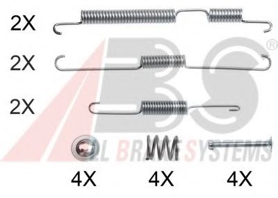 Комплектующие, тормозная колодка A.B.S. 0024Q