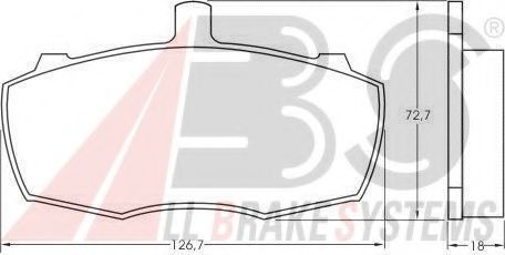 Комплект тормозных колодок, дисковый тормоз SPIDAN 30698