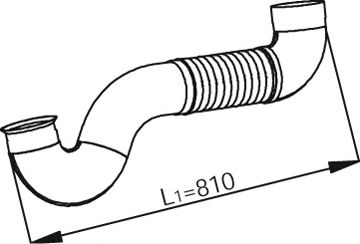 Труба выхлопного газа DINEX 53147