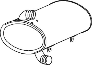 Средний / конечный глушитель ОГ ZARA 8801