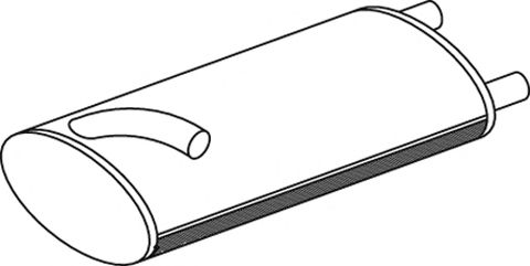 Средний / конечный глушитель ОГ DINEX 50366