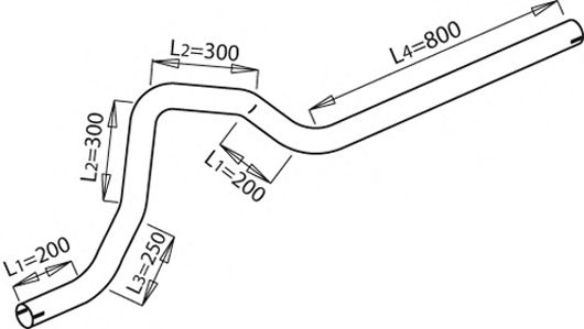 Труба выхлопного газа IMASAF 3539