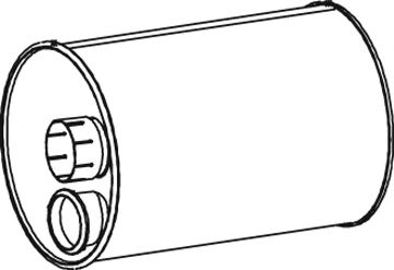 Средний / конечный глушитель ОГ DINEX 47320