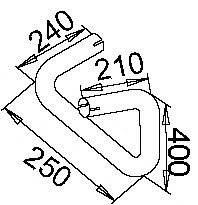 Труба выхлопного газа DINEX 50227