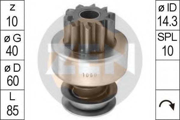 Привод с механизмом свободного хода, стартер ERA 1060