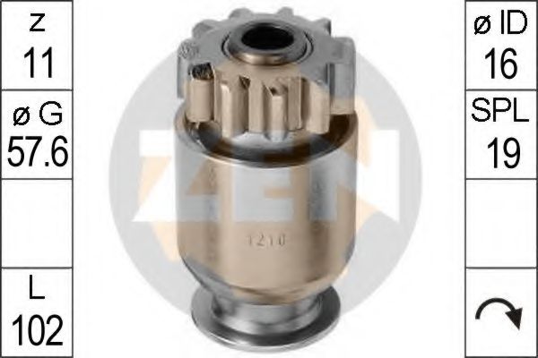 Привод с механизмом свободного хода, стартер ERA 3103305