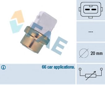 Датчик, температура охлаждающей жидкости FAE 32600