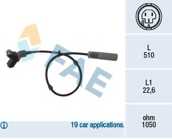 Датчик, частота вращения колеса FAE 78005