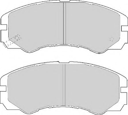 Комплект тормозных колодок, дисковый тормоз NECTO FD6665A