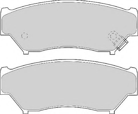 Комплект тормозных колодок, дисковый тормоз NECTO FD6745A