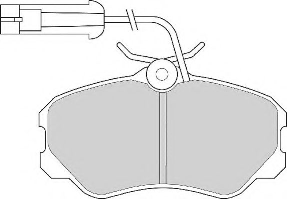 Комплект тормозных колодок, дисковый тормоз NECTO FD6241A