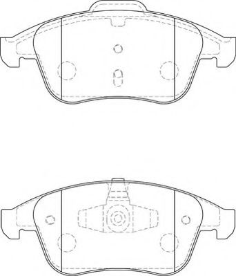 Комплект тормозных колодок, дисковый тормоз NECTO FD7355A