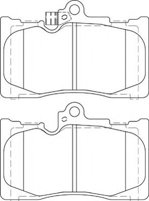 Комплект тормозных колодок, дисковый тормоз NECTO FD7419A