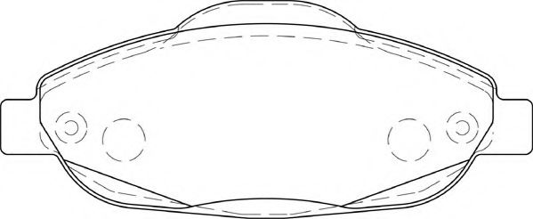 Комплект тормозных колодок, дисковый тормоз NECTO 24660