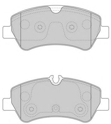 Комплект тормозных колодок, дисковый тормоз NECTO FD7597V