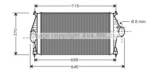 Интеркулер AVA QUALITY COOLING CN4130