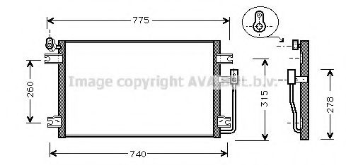 Конденсатор, кондиционер AVA QUALITY COOLING DW5030