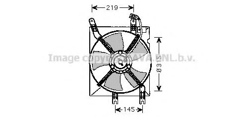 Вентилятор, охлаждение двигателя AVA QUALITY COOLING DW7508