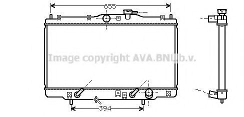 Радиатор, охлаждение двигателя AVA QUALITY COOLING HD2071