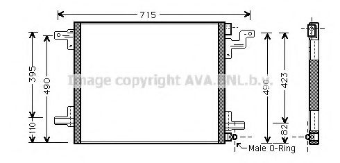 Конденсатор, кондиционер AVA QUALITY COOLING MS5377