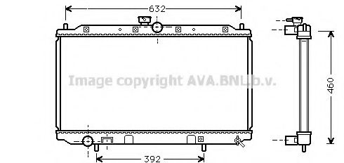 Радиатор, охлаждение двигателя AVA QUALITY COOLING MT2111