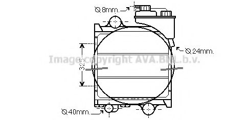 Радиатор, охлаждение двигателя AVA QUALITY COOLING RE2091