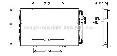 Конденсатор, кондиционер AVA QUALITY COOLING RT5214